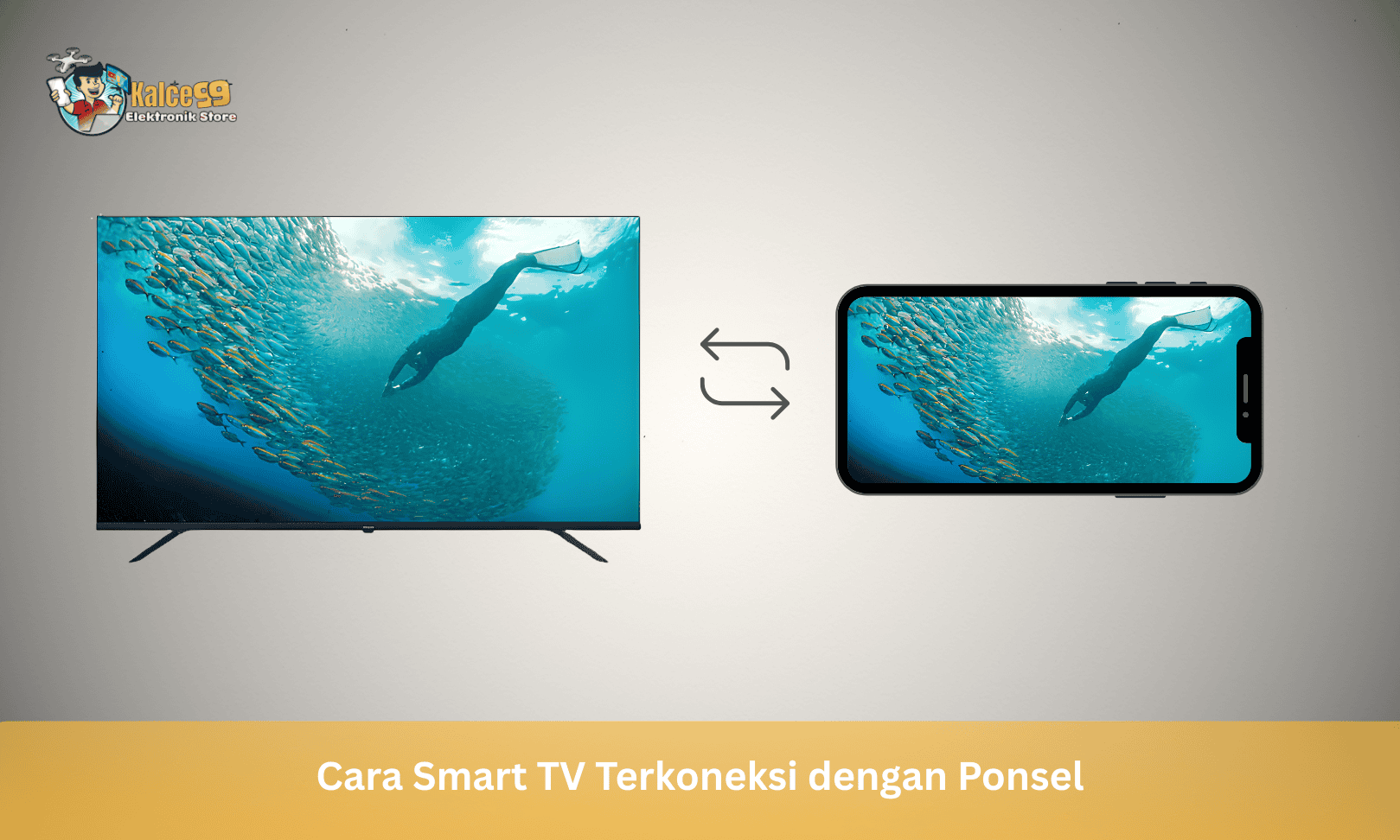 Cara Smart TV Terkoneksi dengan Ponsel